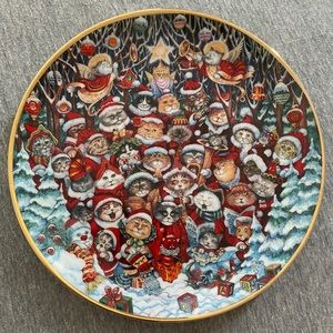Santa Claws by Bill Bell Limited Edition Decorative Plate.